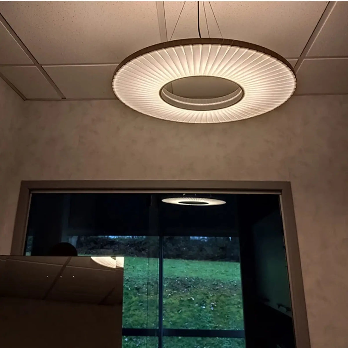 Suspension LED Blanc Cassé Design Moderne