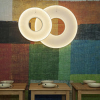 Suspension LED Blanc Cassé Design Moderne