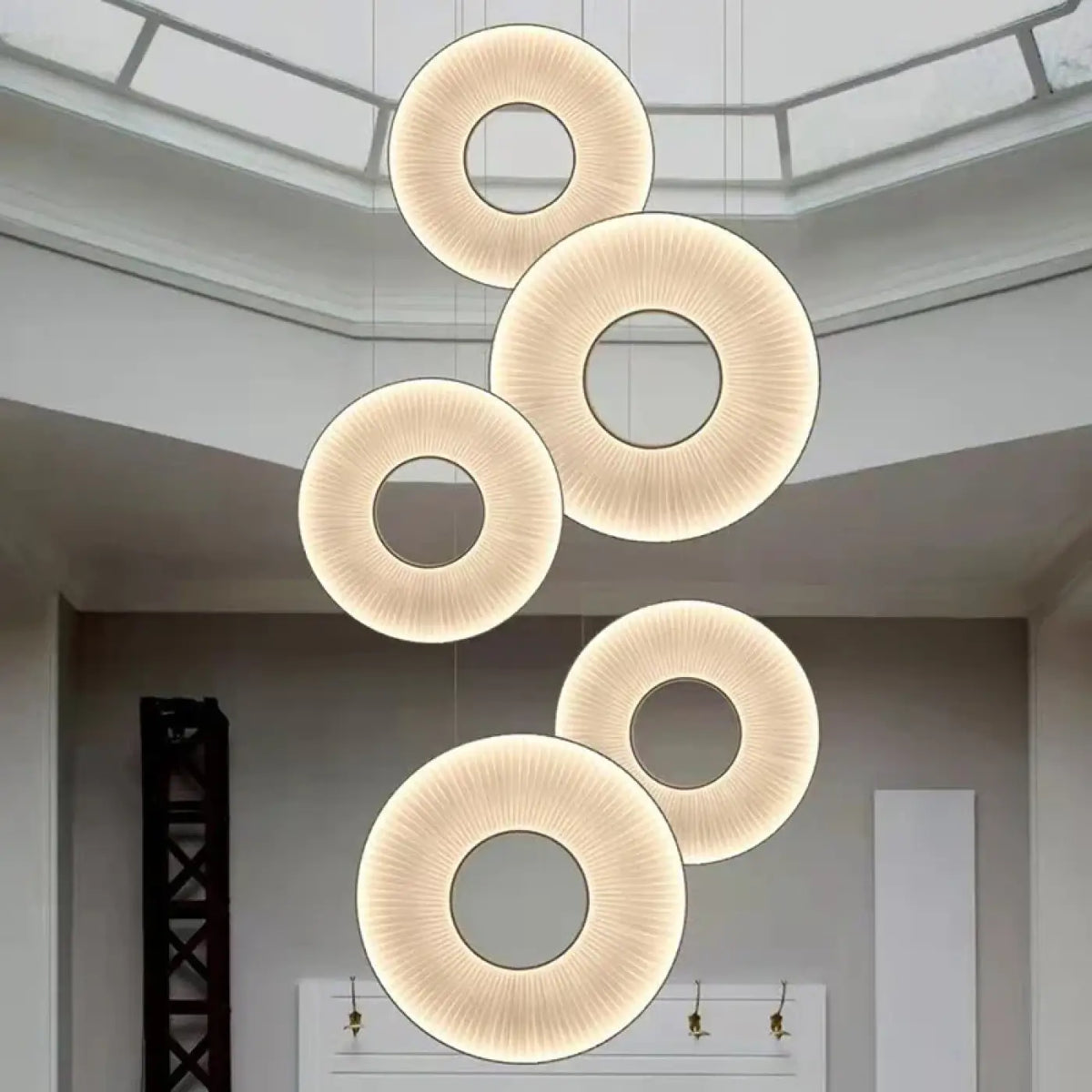 Suspension LED Blanc Cassé Design Moderne