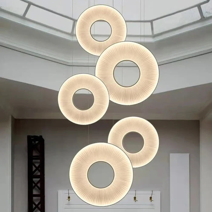 Suspension LED Blanc Cassé Design Moderne