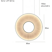 Suspension LED Blanc Cassé Design Moderne