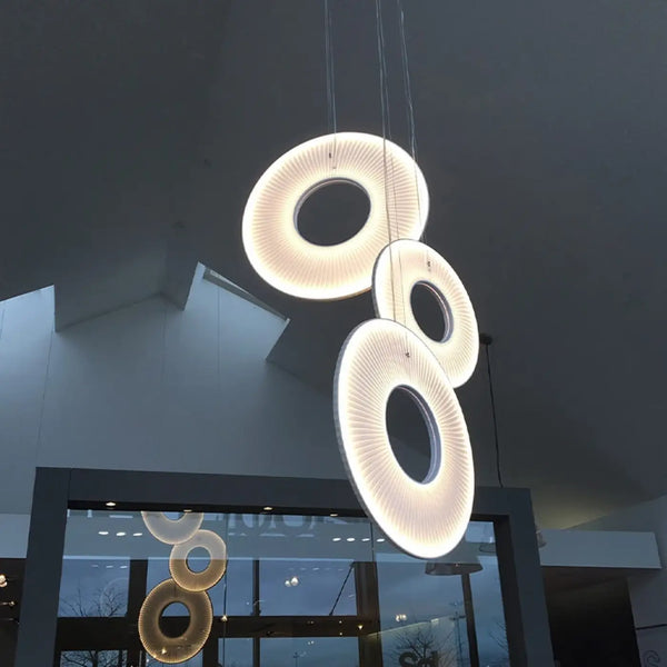 Suspension LED Blanc Cassé Design Moderne