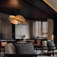 Lampe Suspendue Design en Tissu Beige