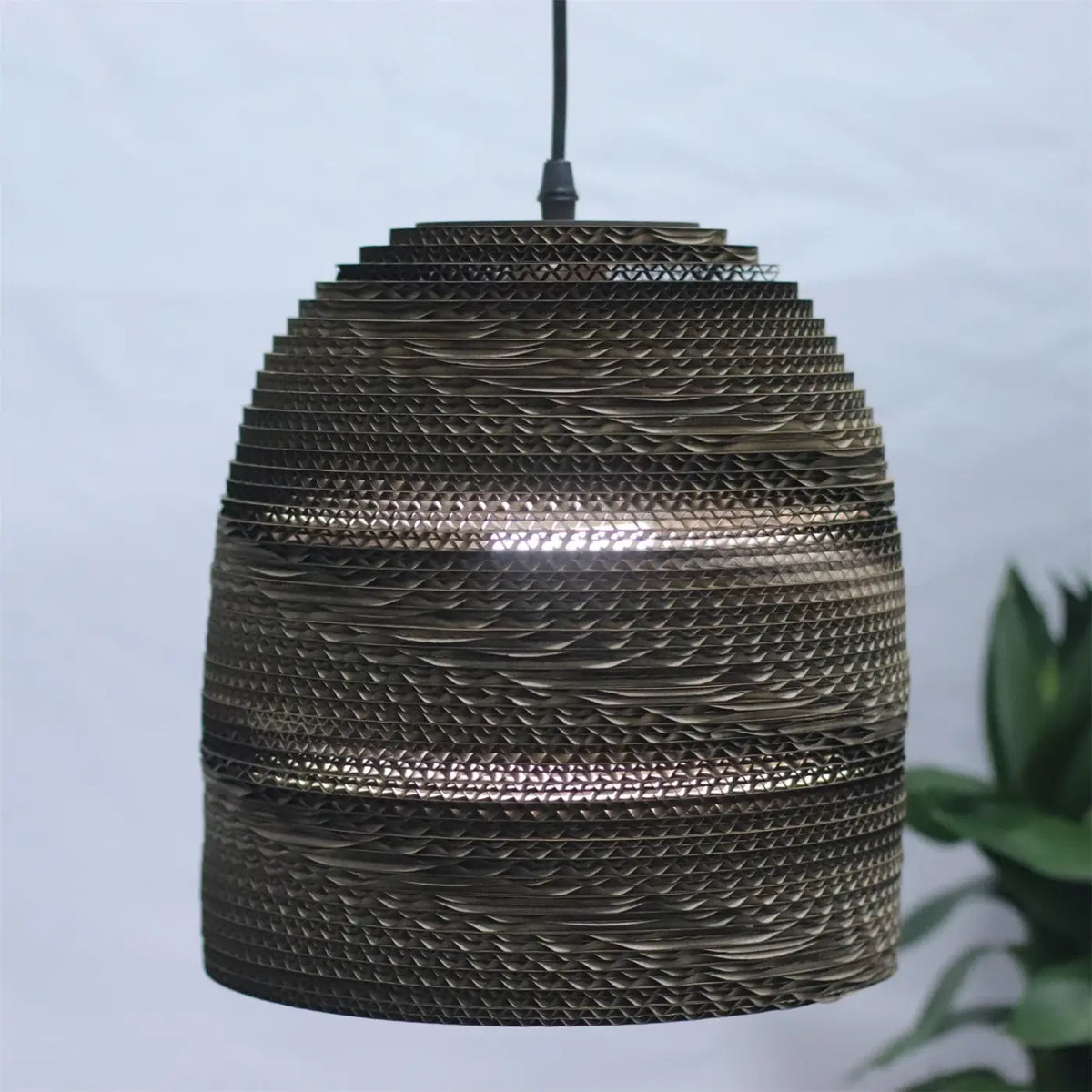 Lampe Suspendue en Papier Sculpté
