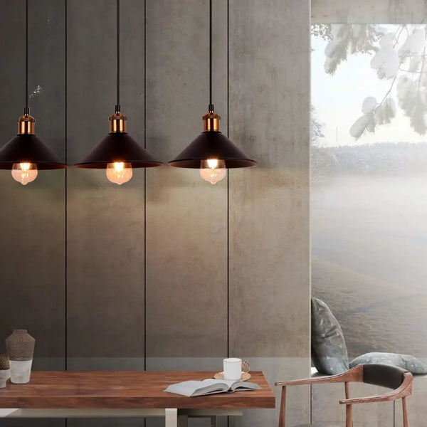 Lampe Suspendue Trois Têtes Rétro pour Salle à Manger