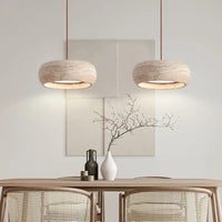 Lampe Suspendue Effet Pierre Blanche