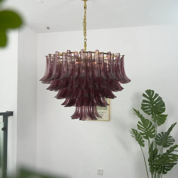Suspension en Verre Soufflé Style Art Déco