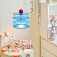 Suspension Enfant Bleue au Design Créatif