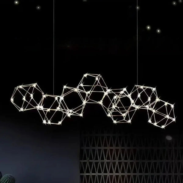 Lampe Suspendue Géométrique LED Moderne