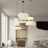 Lampe Suspendue Japonaise en Papier Blanc