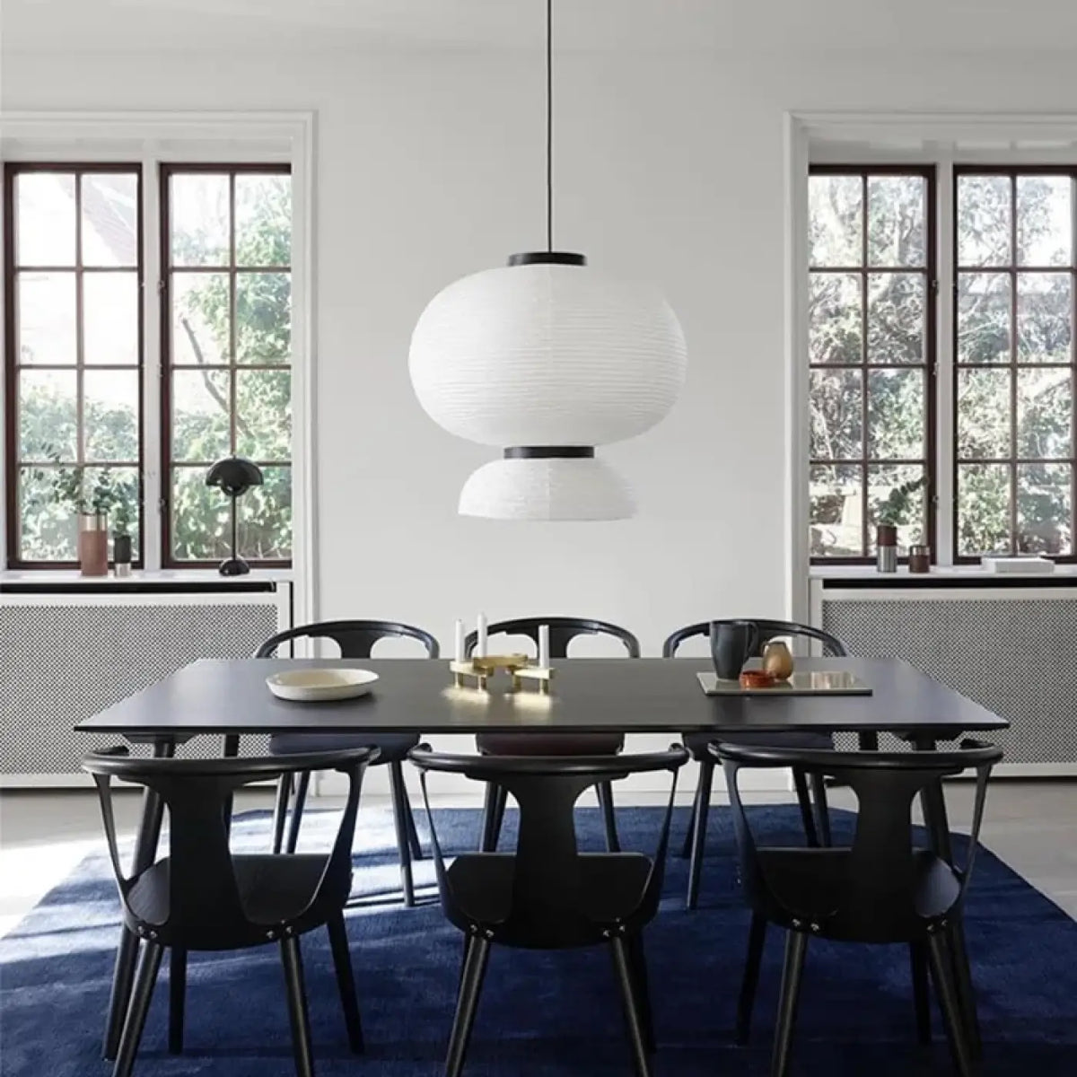 Lampe Suspendue Japonaise en Papier Blanc