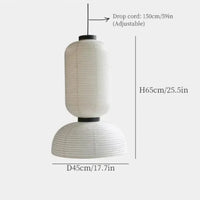 Lampe Suspendue Japonaise en Papier Blanc