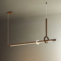 Suspension LED Bois et Acrylique Design
