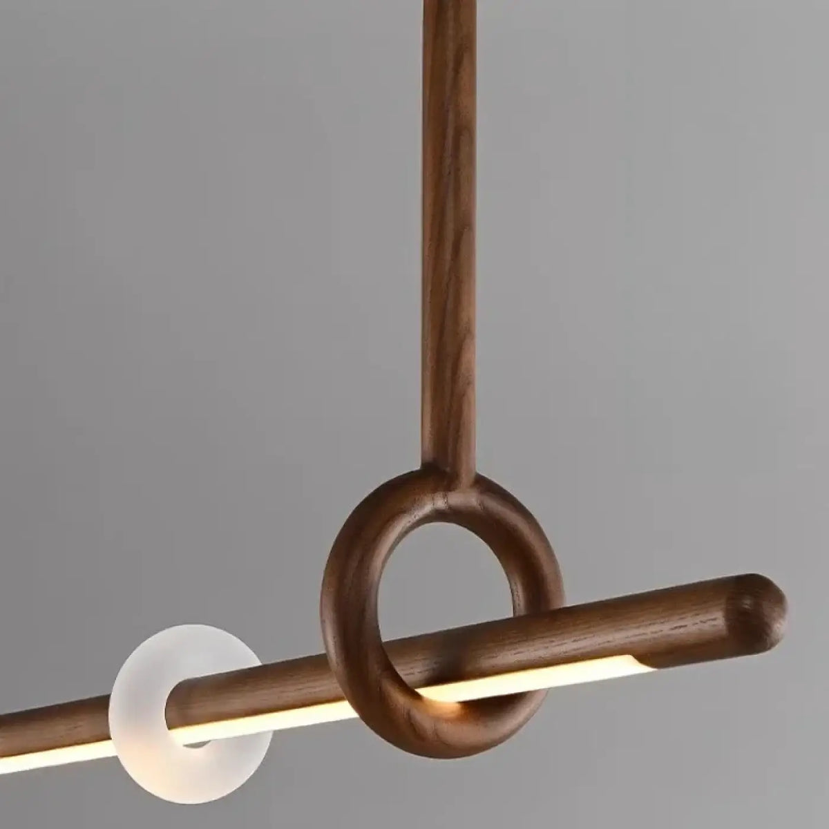 Suspension LED Bois et Acrylique Design