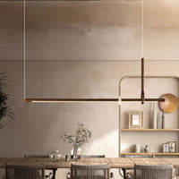 Suspension LED Bois et Acrylique Design