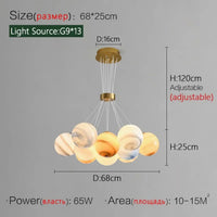 Lampe Suspendue LED Contemporaine pour Salle à Manger