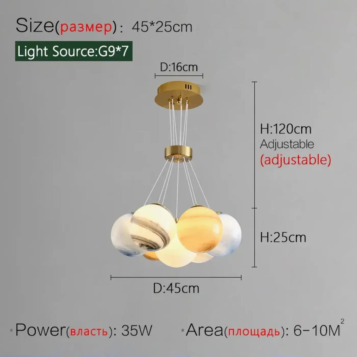 Lampe Suspendue LED Contemporaine pour Salle à Manger