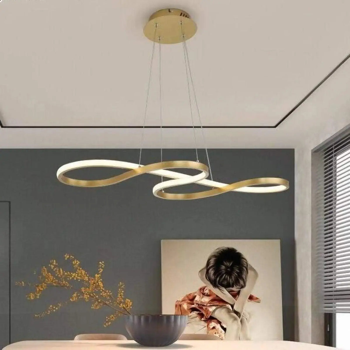 Suspension LED Moderne pour Pièce de Vie