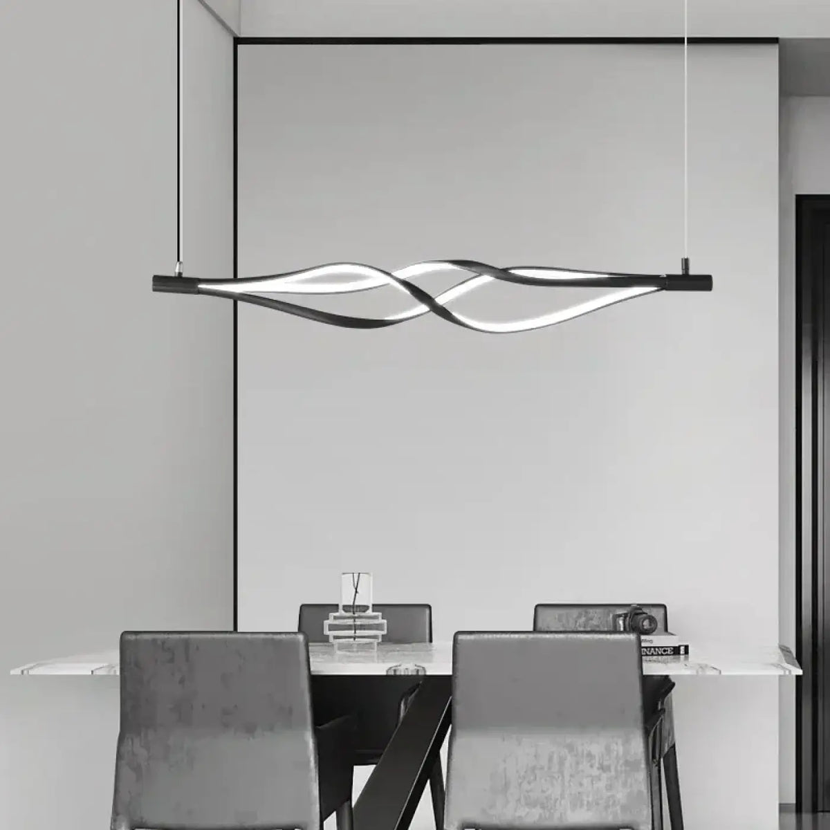 Lampe Suspendue LED Ligne Ondulée