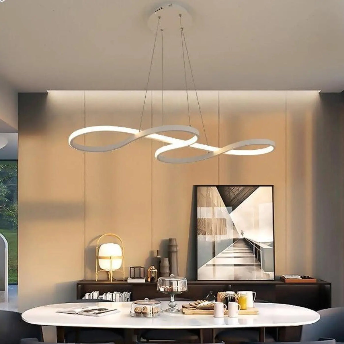 Suspension LED Moderne pour Pièce de Vie