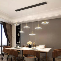 Lampe Suspendue LED en Verre pour Salon