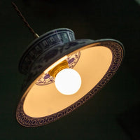 Lampe Suspendue LED en Céramique Vintage