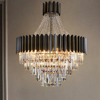 Suspension Cristal Facetté Haute Brillance pour Salon