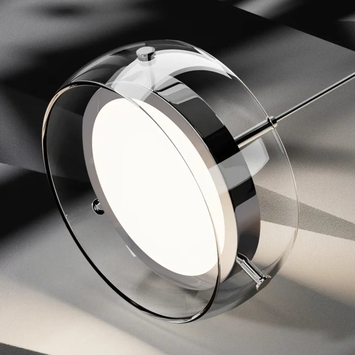 Lampe Suspendue en Verre Fumé pour Salle à Manger
