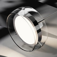Lampe Suspendue en Verre Fumé pour Salle à Manger