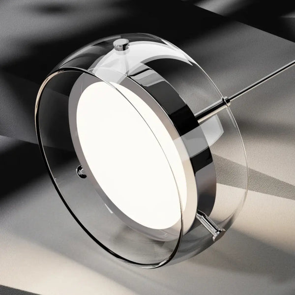 Lampe Suspendue en Verre Fumé pour Salle à Manger