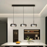 Lampe Suspendue en Verre Fumé pour Salle à Manger