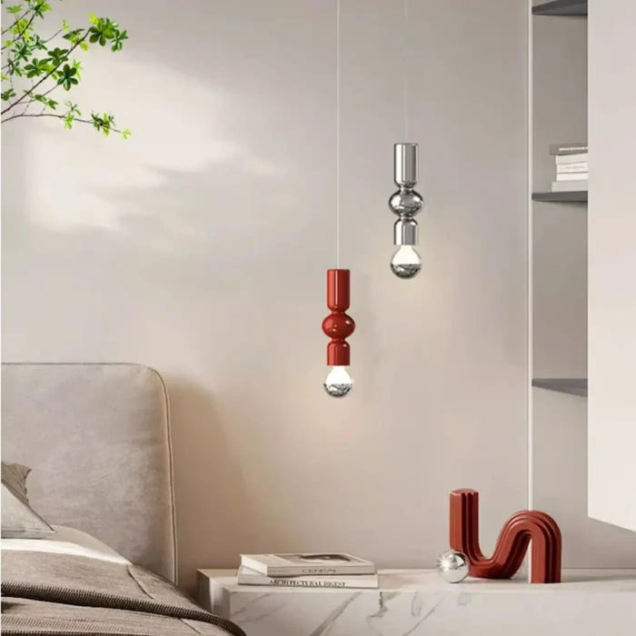 Lampe Suspendue Minimaliste en Métal et Verre