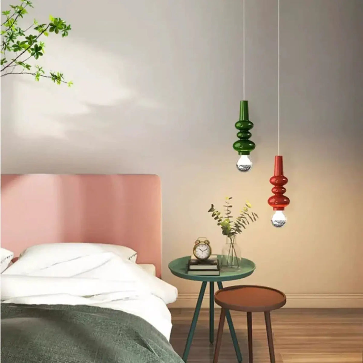 Lampe Suspendue Minimaliste en Métal et Verre