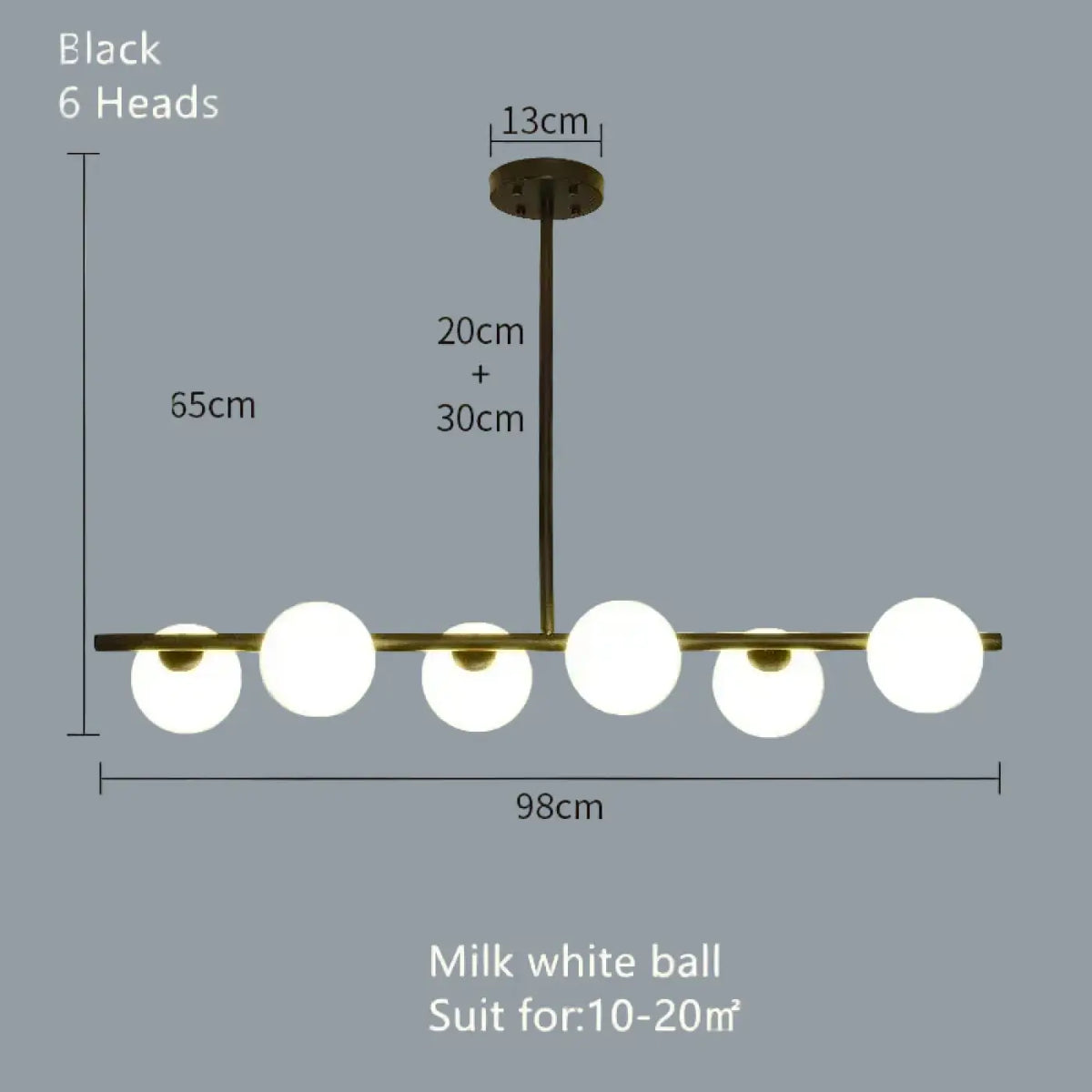 Lampe Suspendue Minimaliste Noire en Verre Opalin