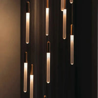 Lustre Suspendu à Tubes Verticaux