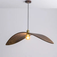 Lampe Suspendue en Bois Forme Aile