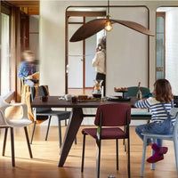 Lampe Suspendue en Bois Forme Aile