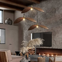 Lampe Suspendue en Bois Forme Aile