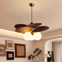 Lampe Suspendue Moderne en Bois et Métal