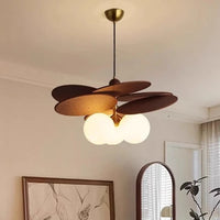 Lampe Suspendue Moderne en Bois et Métal