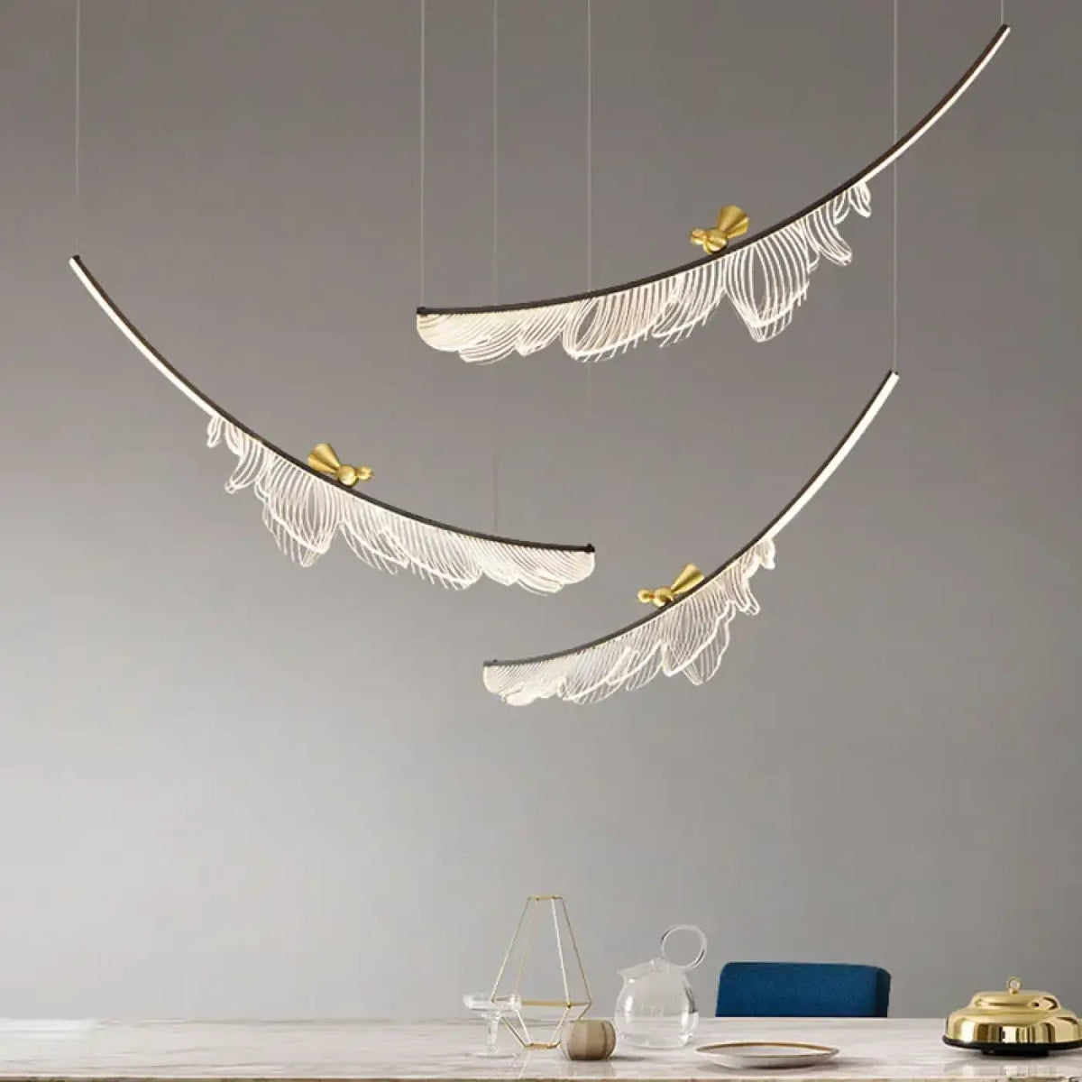 Lampe Suspendue Arc Lumineux pour Salle à Manger