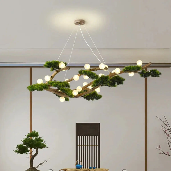 Lampe Suspendue Bonsaï Lumineux pour Salon