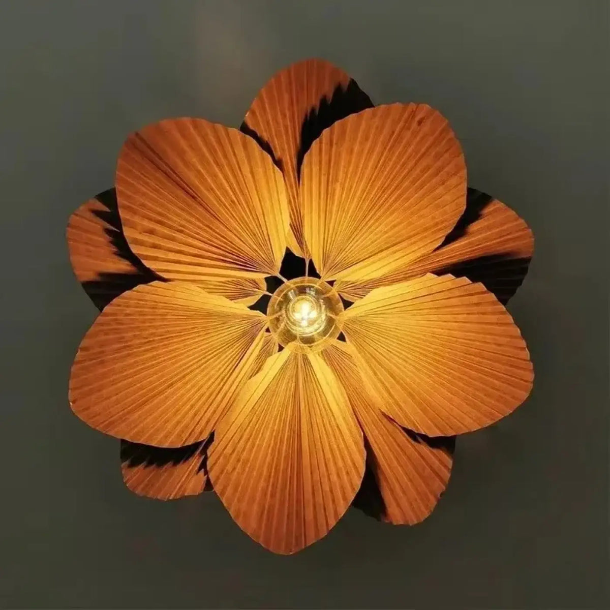 Lampe Suspendue Fleur à Pétales Plissés