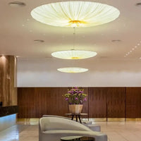 Lampe Suspendue Plissée Style Fleur
