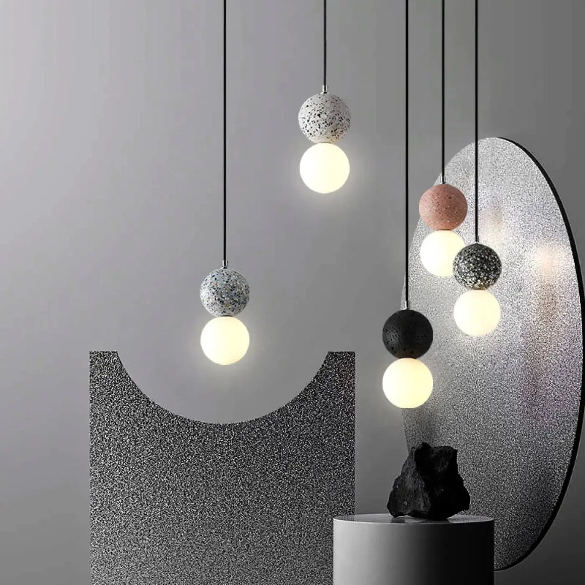Lampe Suspendue Moderne à Sphères Décoratives