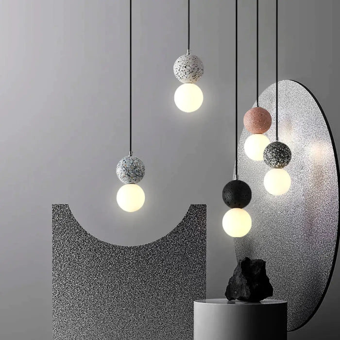 Lampe Suspendue Moderne à Sphères Décoratives