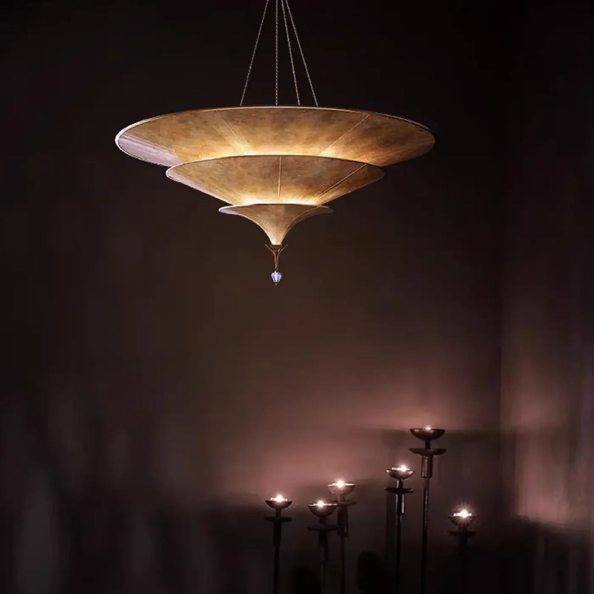 Lampe Suspendue Dorée Inspiration Orientale