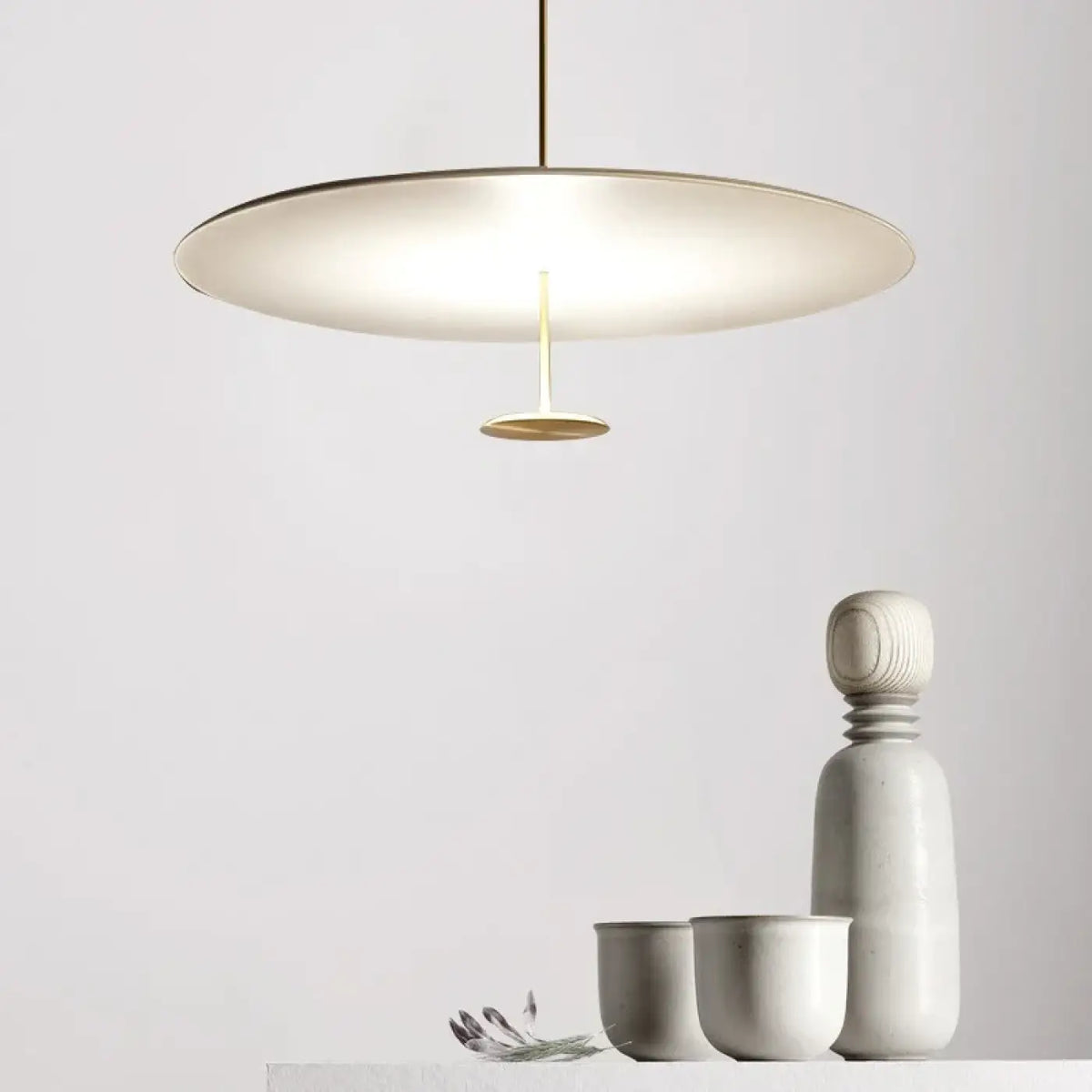 Lampe Suspendue Cercle Flottant LED pour Salon
