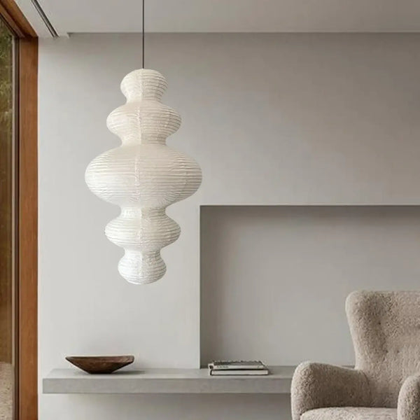 Lampe Suspendue en Papier Design Moderne