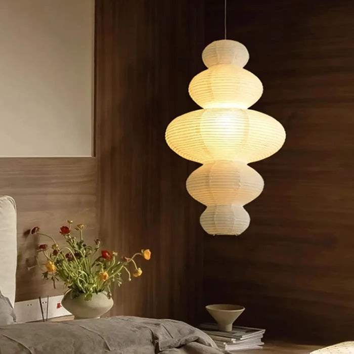 Lampe Suspendue en Papier Design Moderne